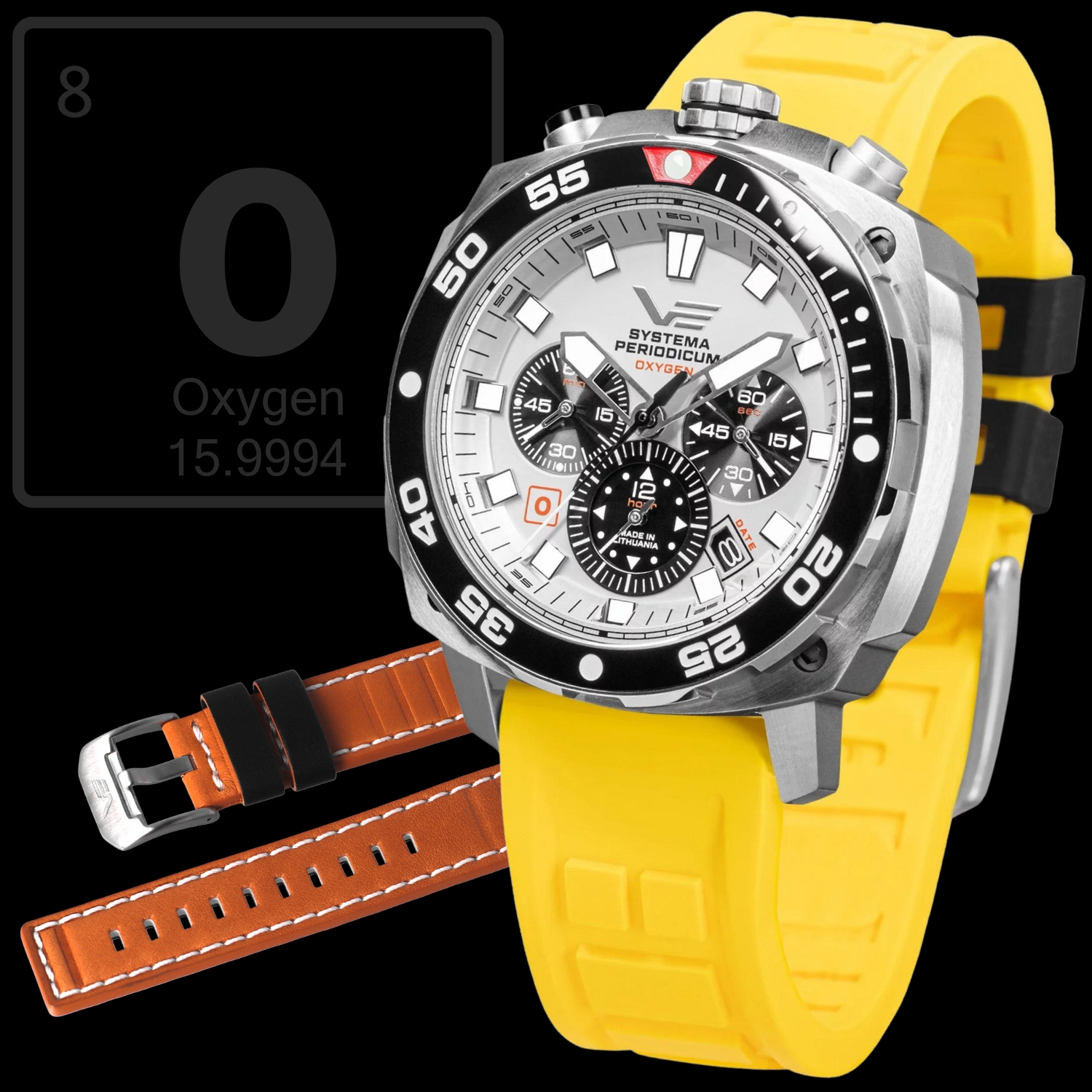 Zegarek Vostok Europe VK67-650A722SY Systema Periodicum Oxygen męski 